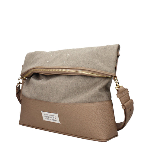 Maison Margiela Beige Stoff-Schultertasche