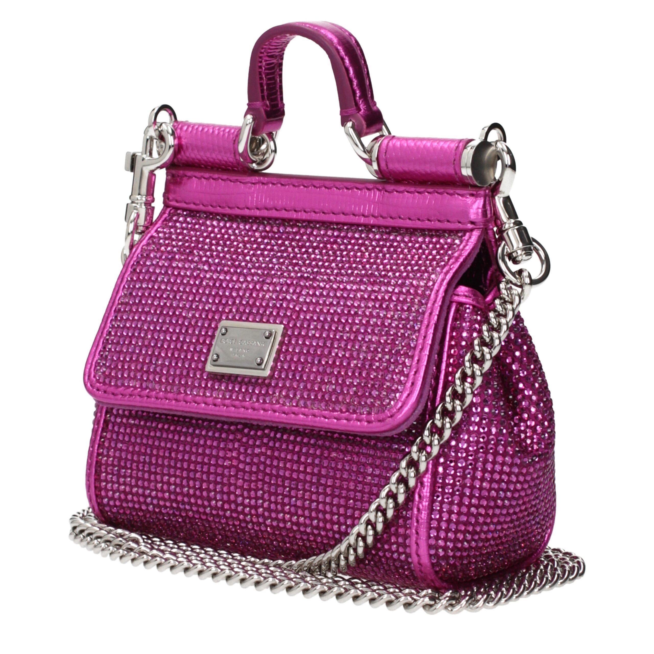 Dolce & Gabbana Pink Satin Handbag