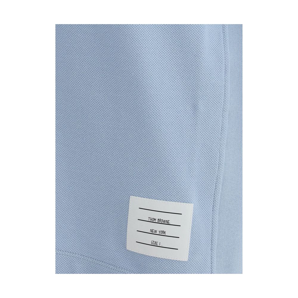 Thom Browne Blaues Baumwoll-Polohemd
