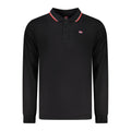 Norway 1963 Schwarzes Herren-Poloshirt aus Baumwolle