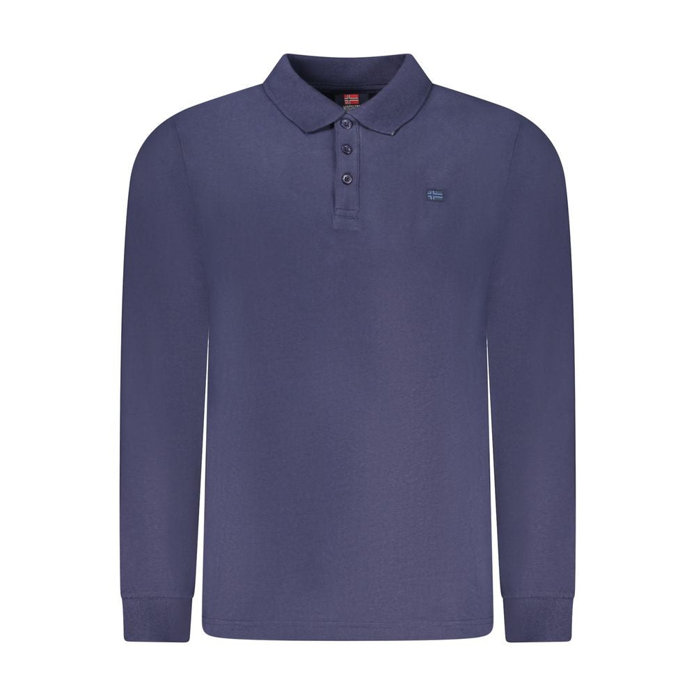Norway 1963 Blaues Baumwoll-Poloshirt