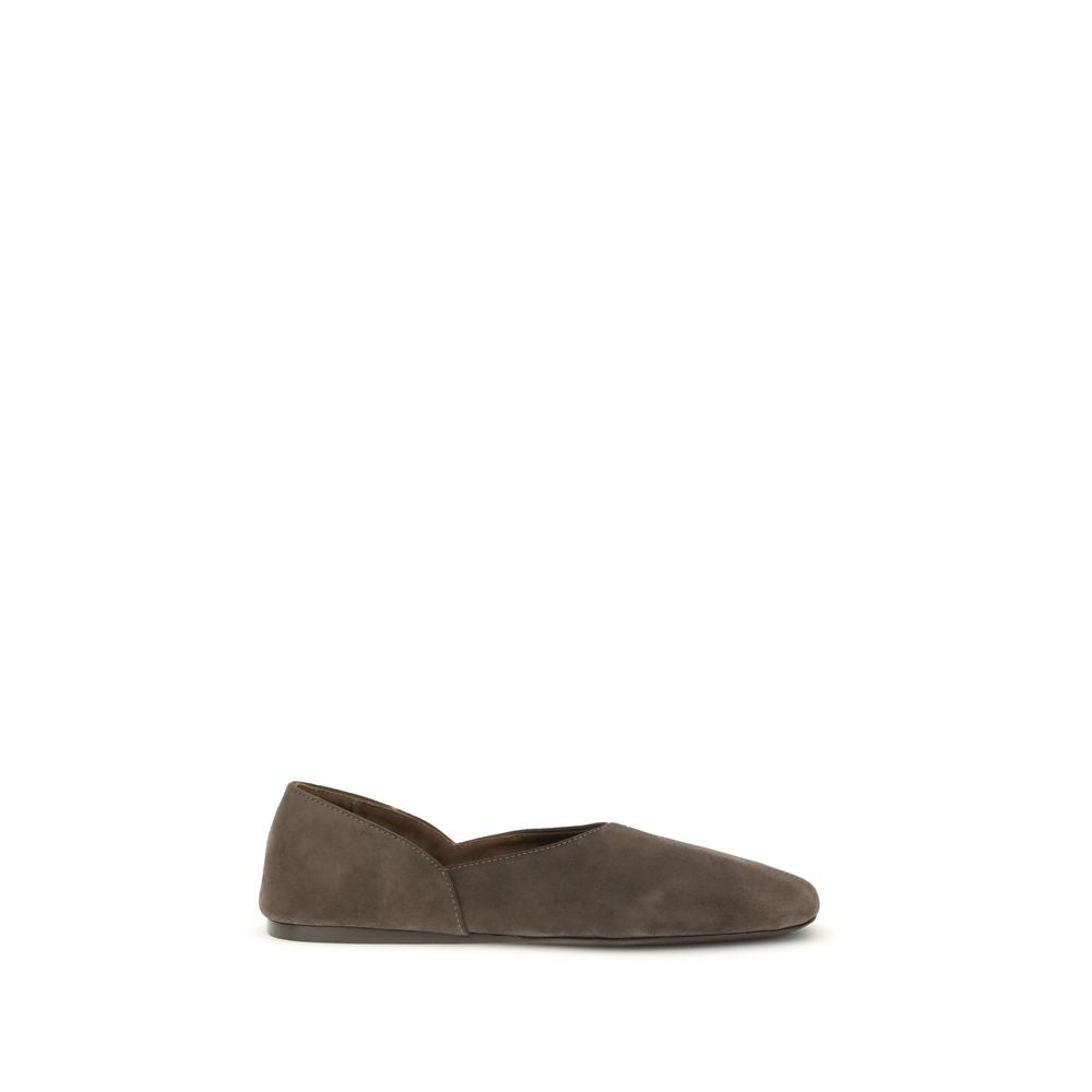 Khaite Braune Kalbsleder Bos Taurus Ballerinas
