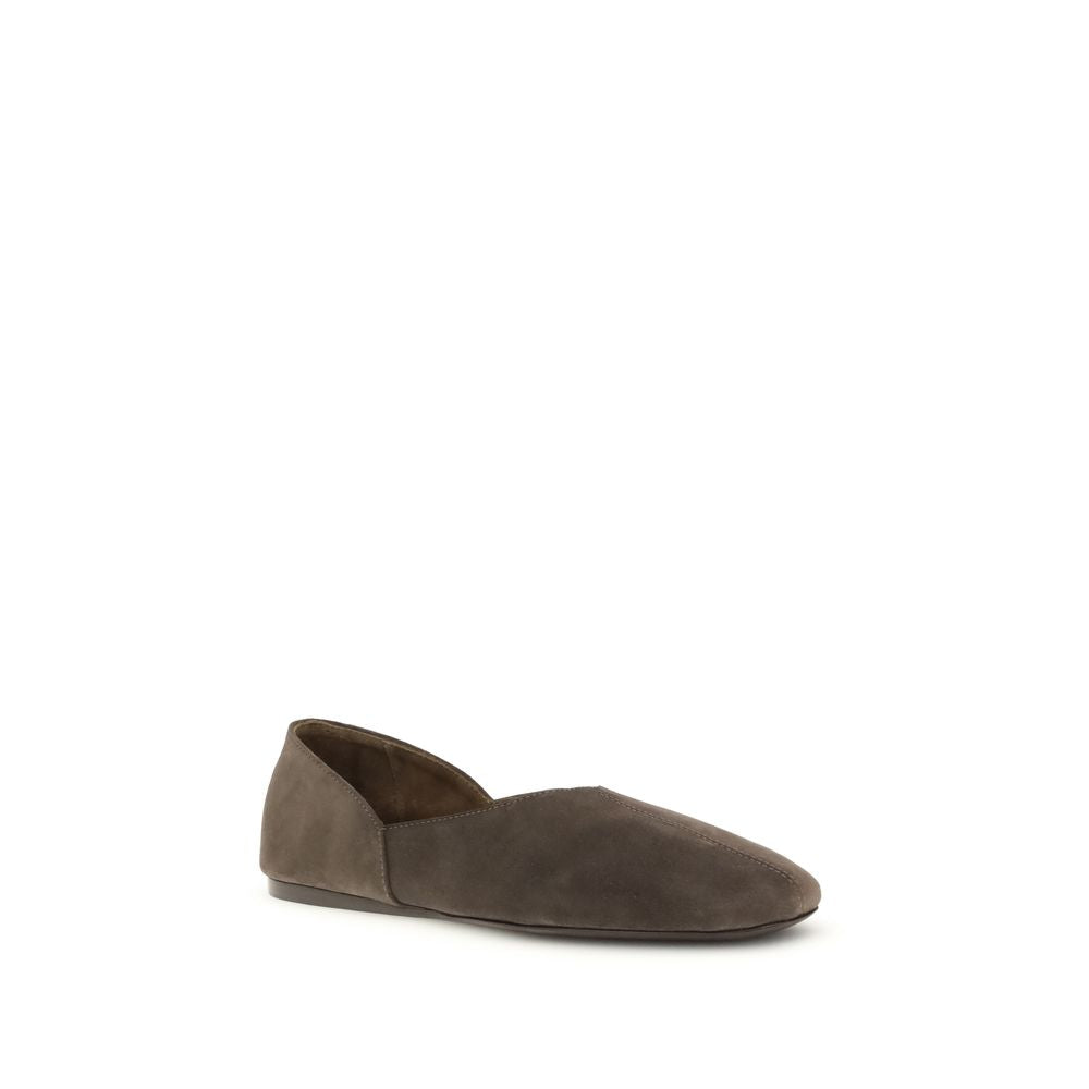 Khaite Braune Kalbsleder Bos Taurus Ballerinas