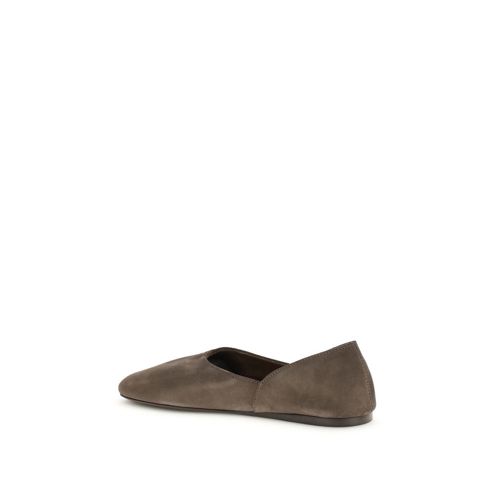 Khaite Braune Kalbsleder Bos Taurus Ballerinas