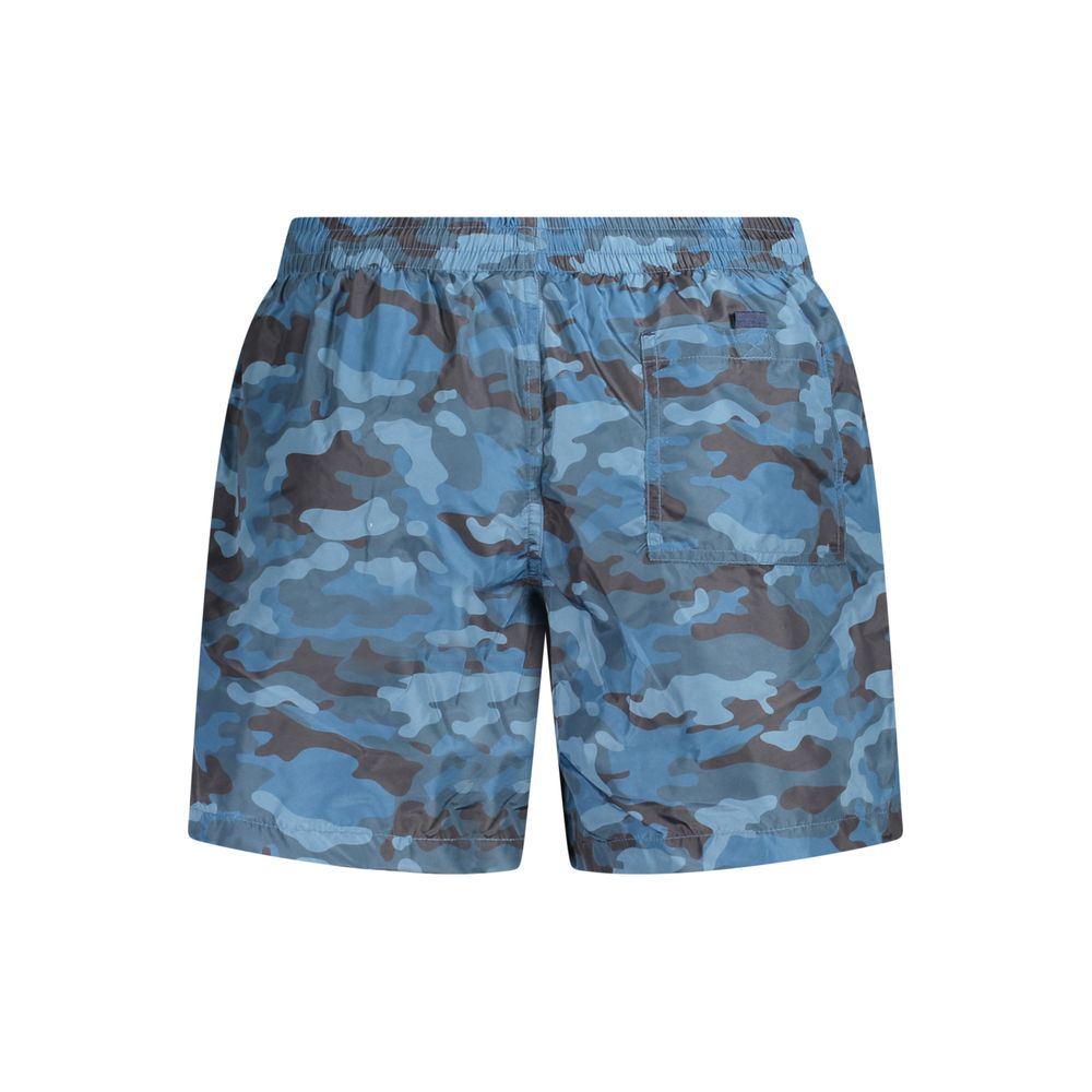 Norway 1963 Blu Polyester Herren Badeshorts