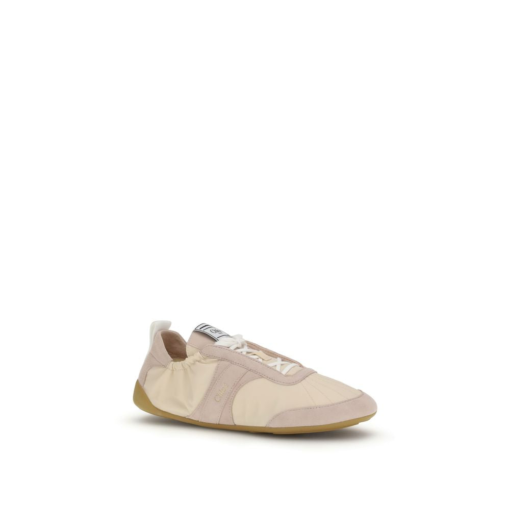 Chloé Beige Nylon Sneakers
