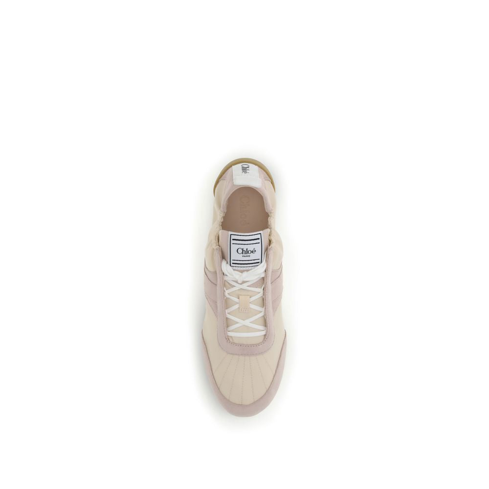 Chloé Beige Nylon Sneakers
