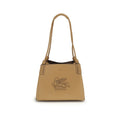 Etro Beige Calf Leather Shoulder Bag by Bos Taurus