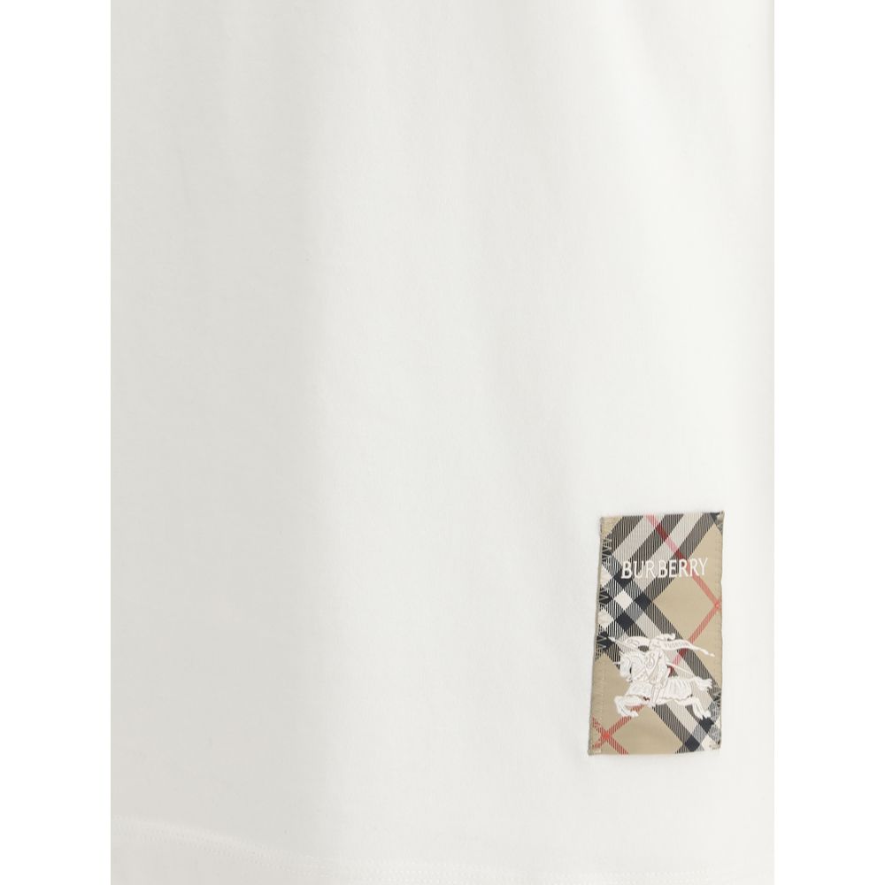 Burberry Weißes Baumwoll-T-Shirt