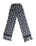 Dolce & Gabbana Marineblauer Seidenhalstuch-Schal für Herren