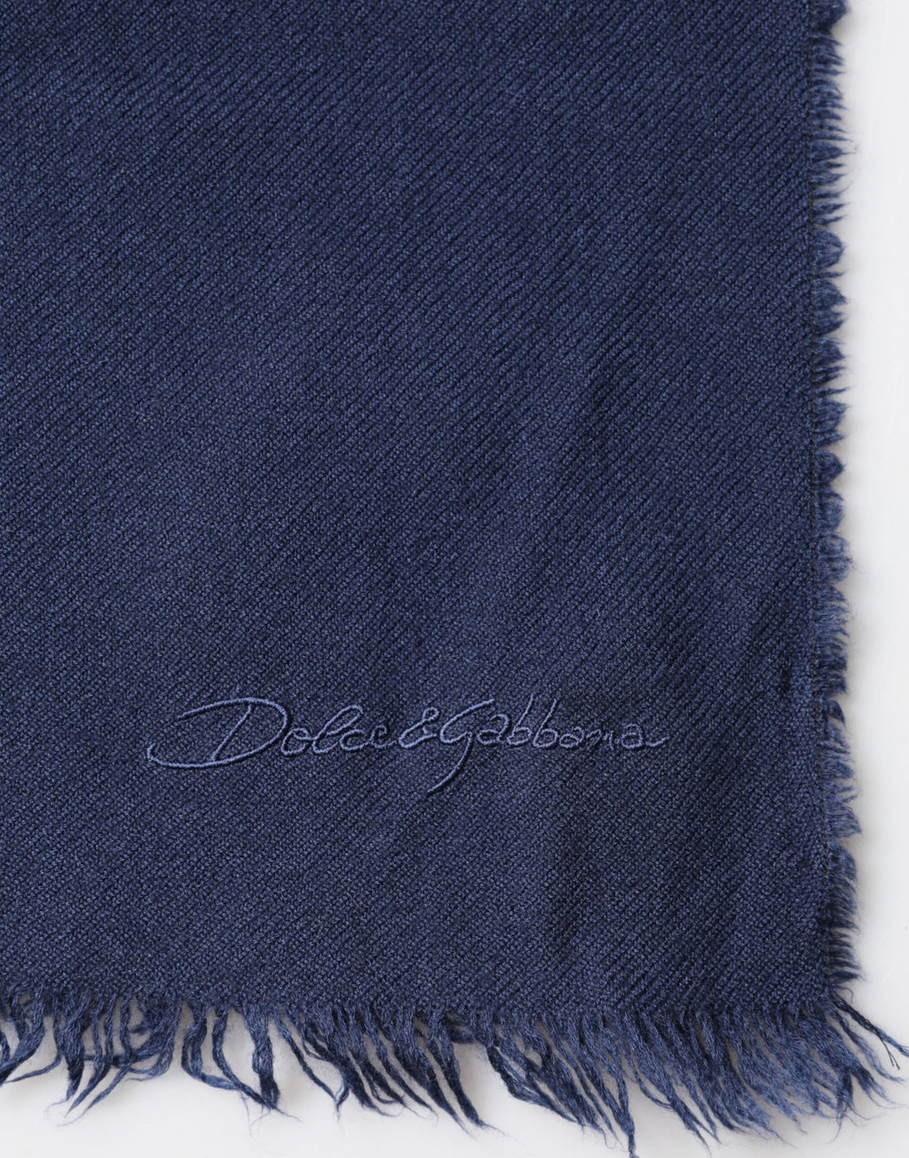 Dolce & Gabbana Scarf Blue Cashmere Necktie Scarf Men
