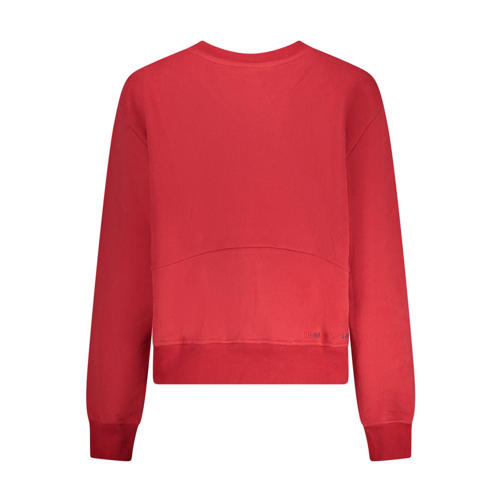 North Sails Rotes Baumwoll-Sweatshirt für Damen