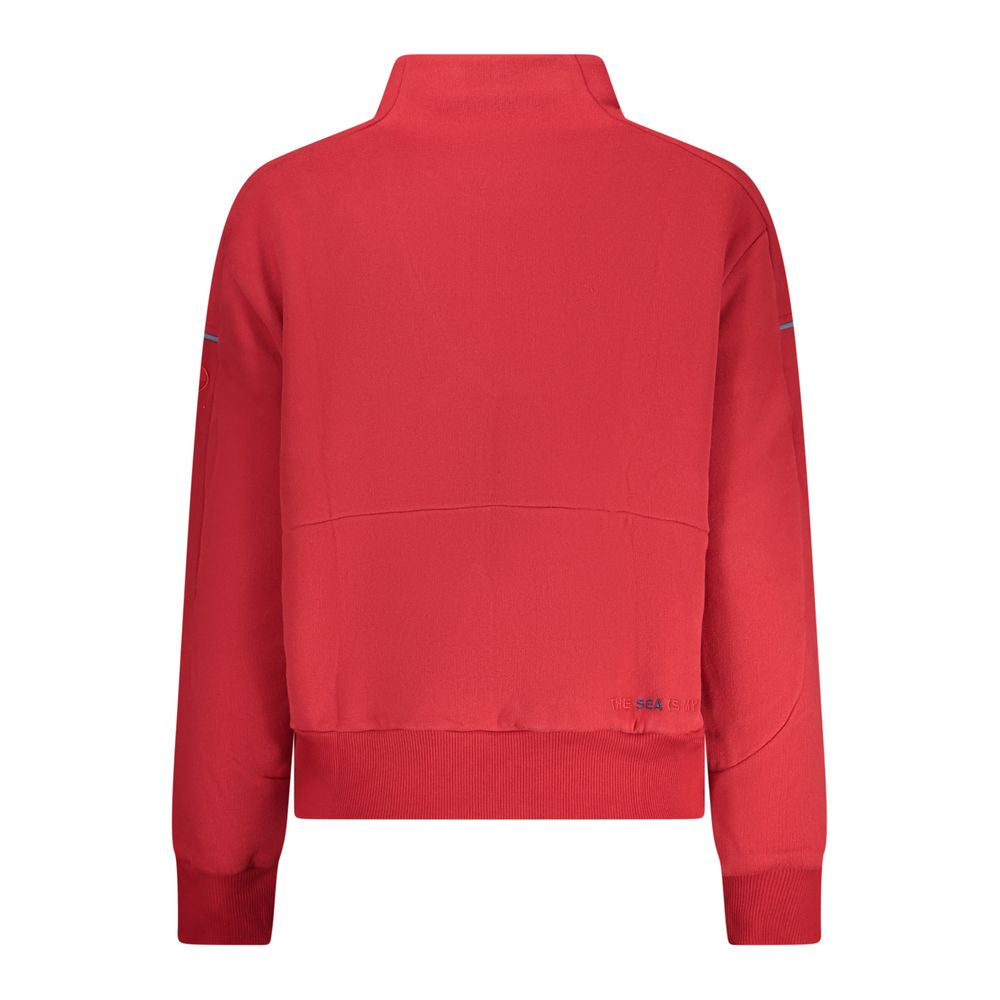 North Sails Rotes Baumwoll-Sweatshirt für Damen