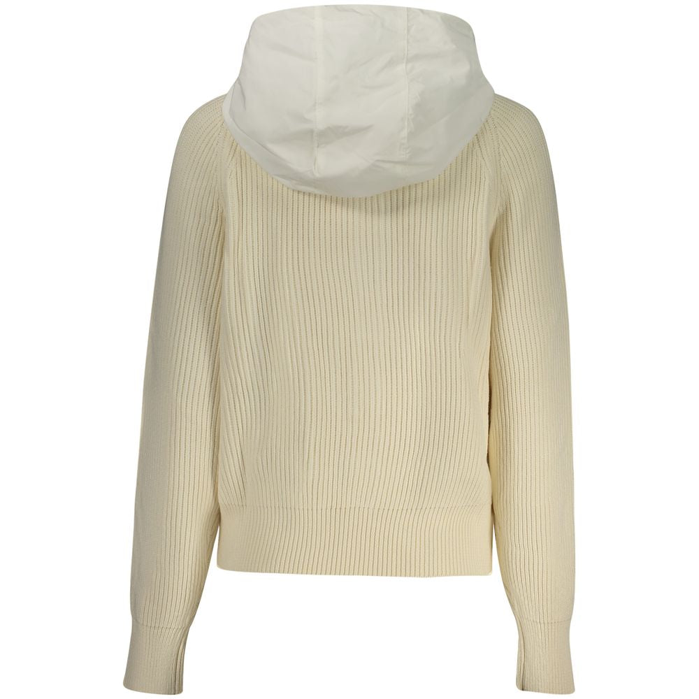 North Sails Women's White Polyester Knit Cardigan