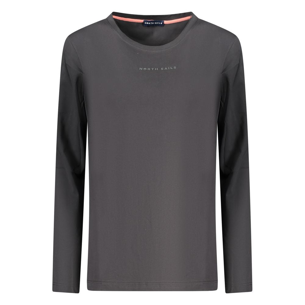 North Sails Schwarzes Baumwoll-T-Shirt für Damen