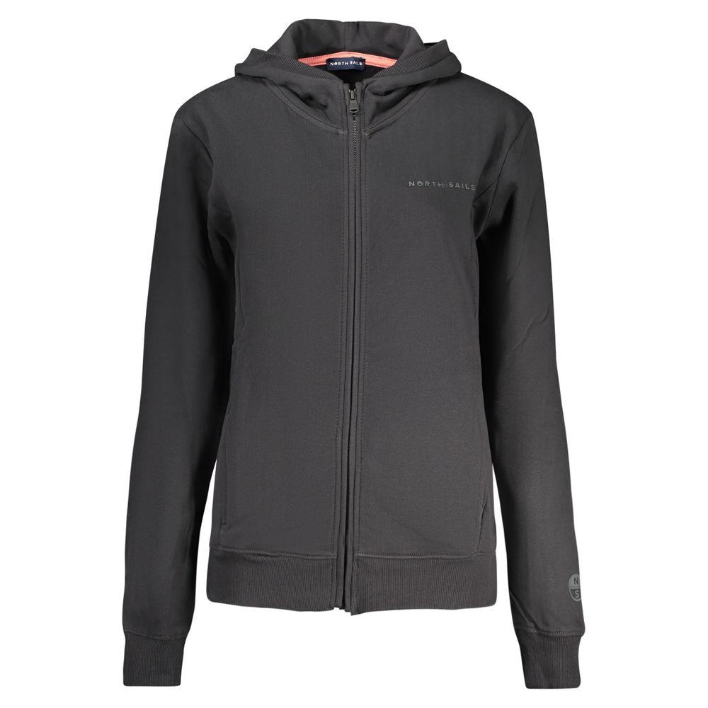 North Sails Women's Black Cotton Hoodie