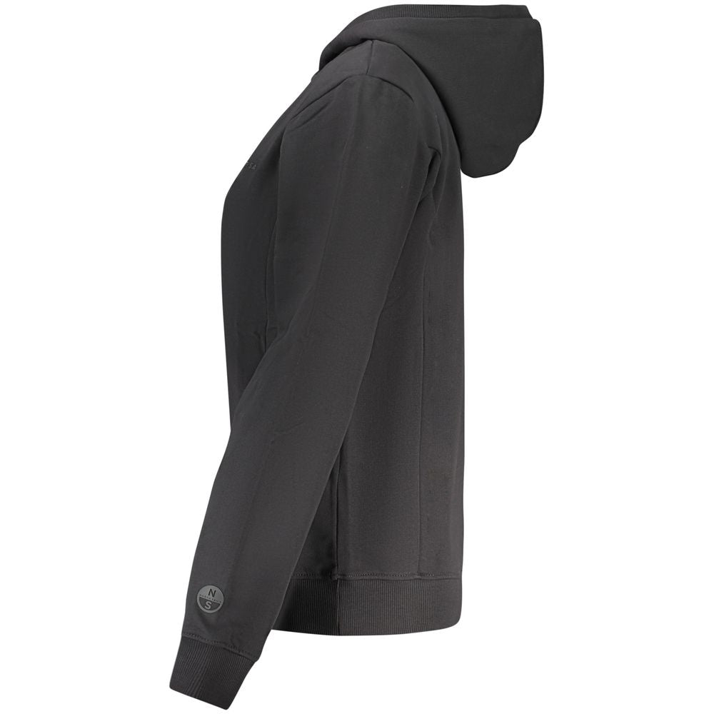 North Sails Women's Black Cotton Hoodie