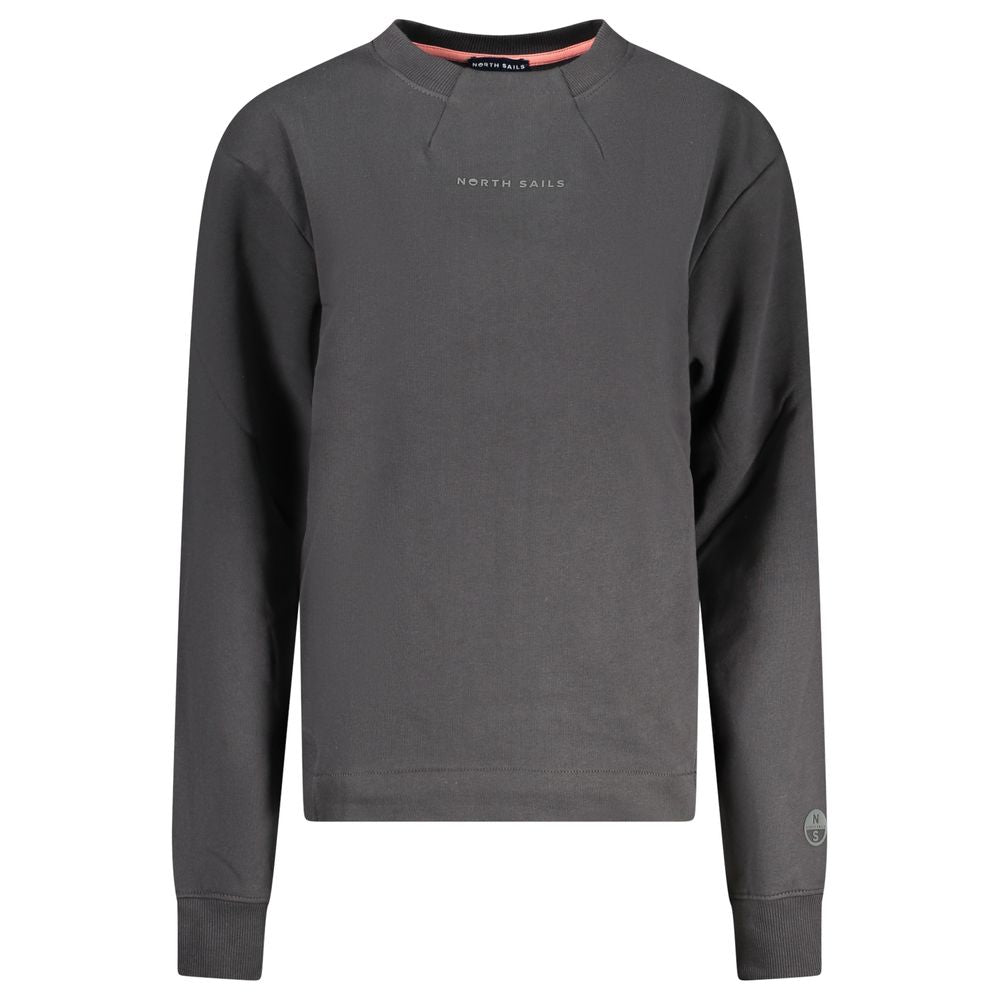North Sails Women's Black Cotton Sweatshirt