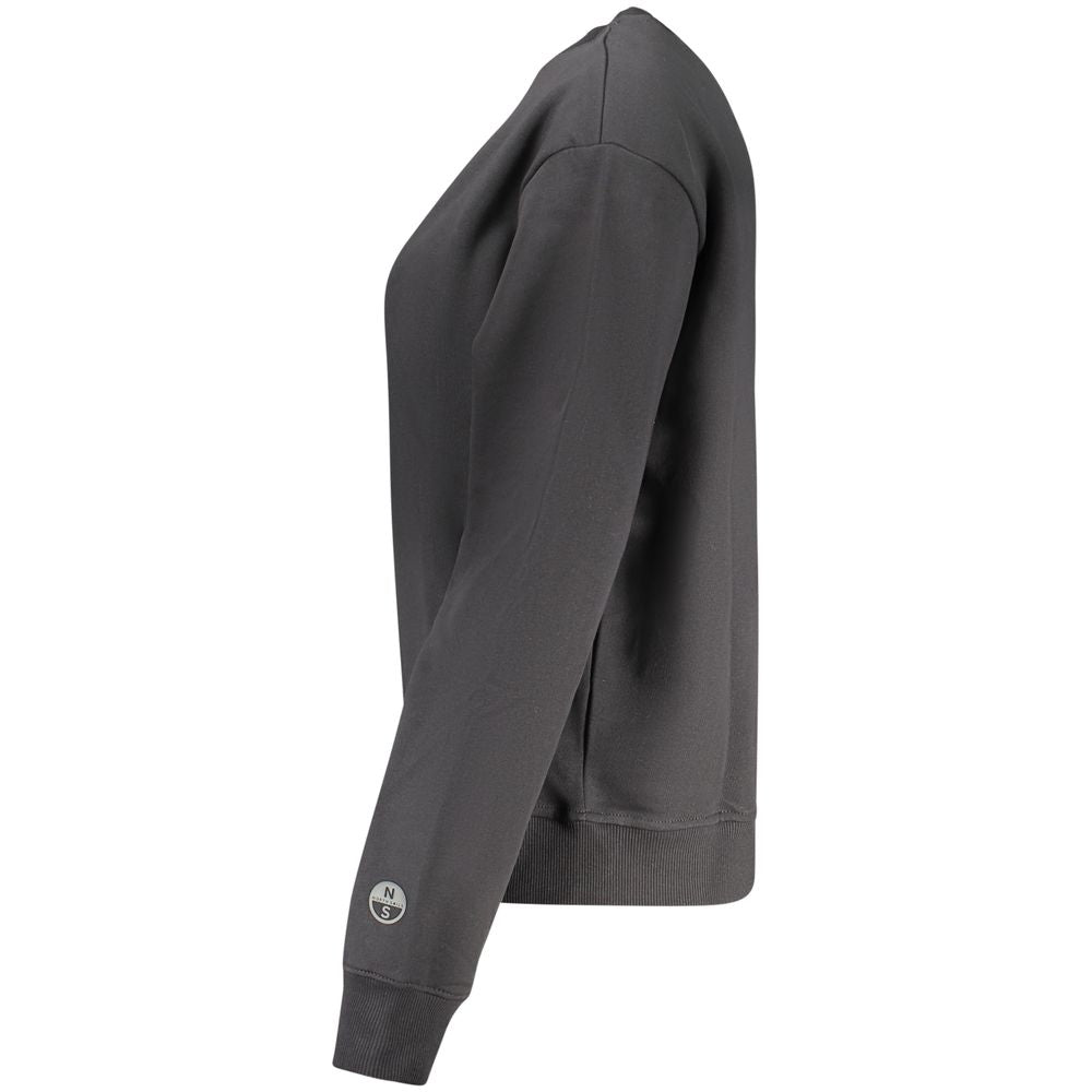 North Sails Women's Black Cotton Sweatshirt