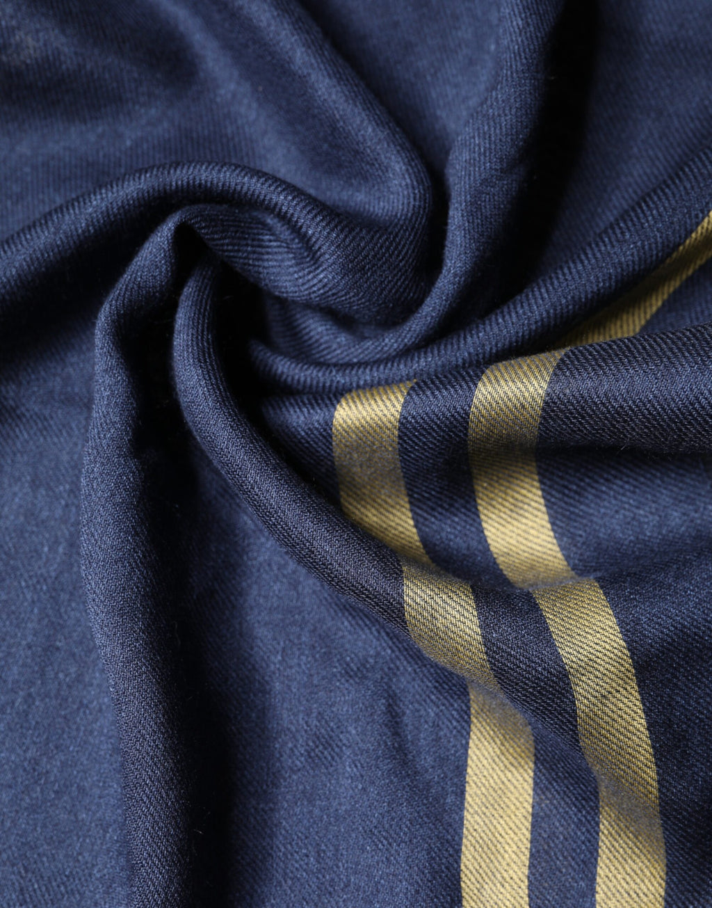 Dolce & Gabbana Blue Cashmere Neck Wrap Scarf with Fringes