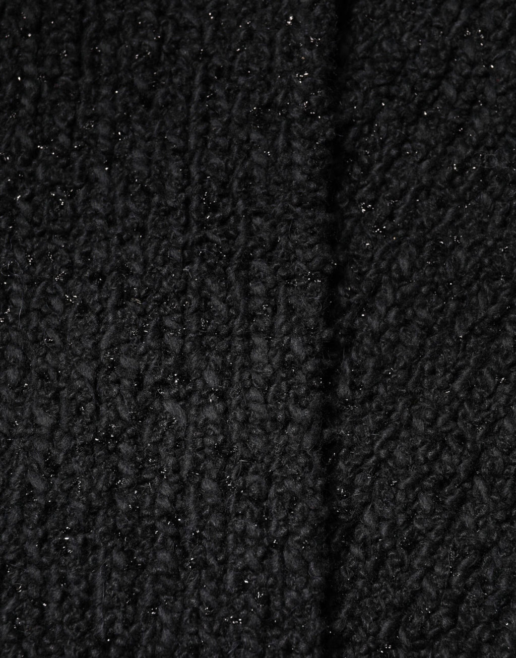 Dolce & Gabbana Schwarzer Kaschmir-Strickschal mit Fransen