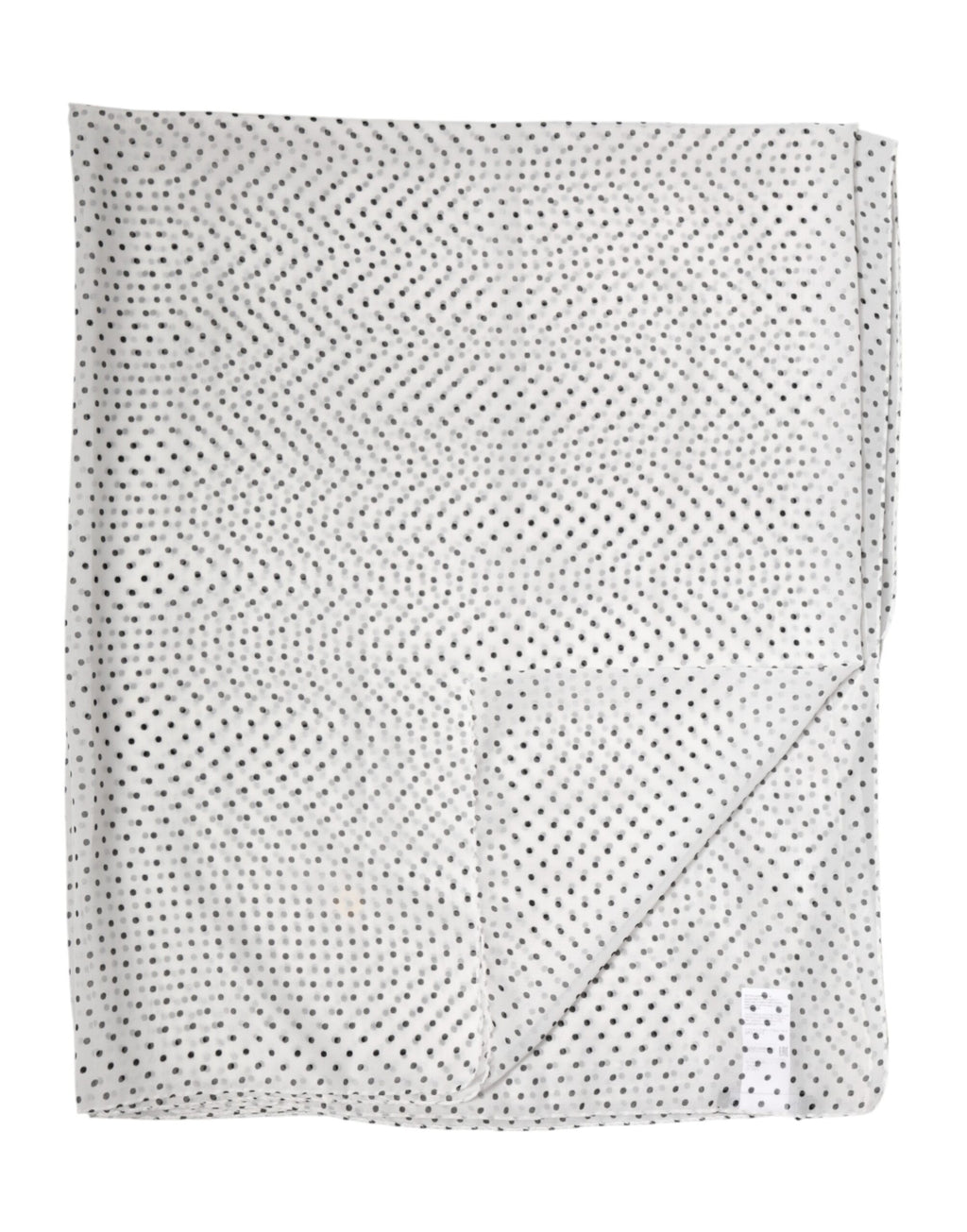 Dolce & Gabbana White Polyester Polka Dot Scarf