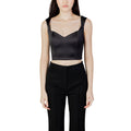 Silence Black Polyester Top