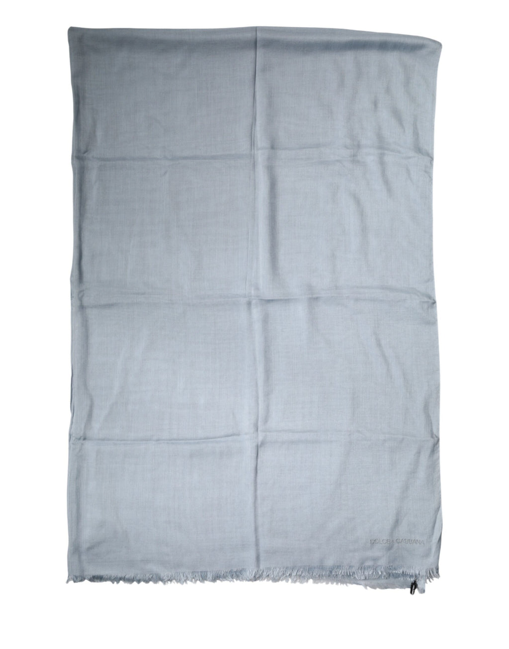 Dolce & Gabbana Hellblauer Kaschmir-Strickschal