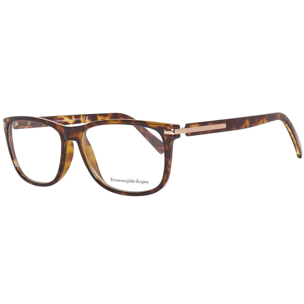 Ermenegildo Zegna Brown Plastic Glasses (Frame)