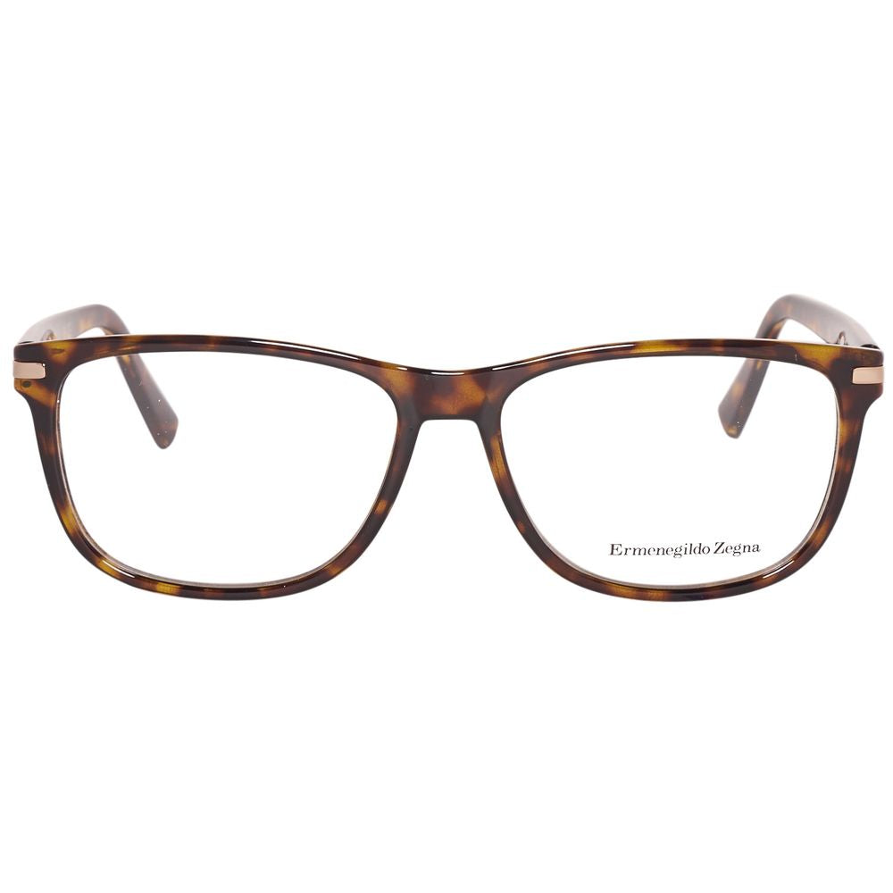 Ermenegildo Zegna Brown Plastic Glasses (Frame)