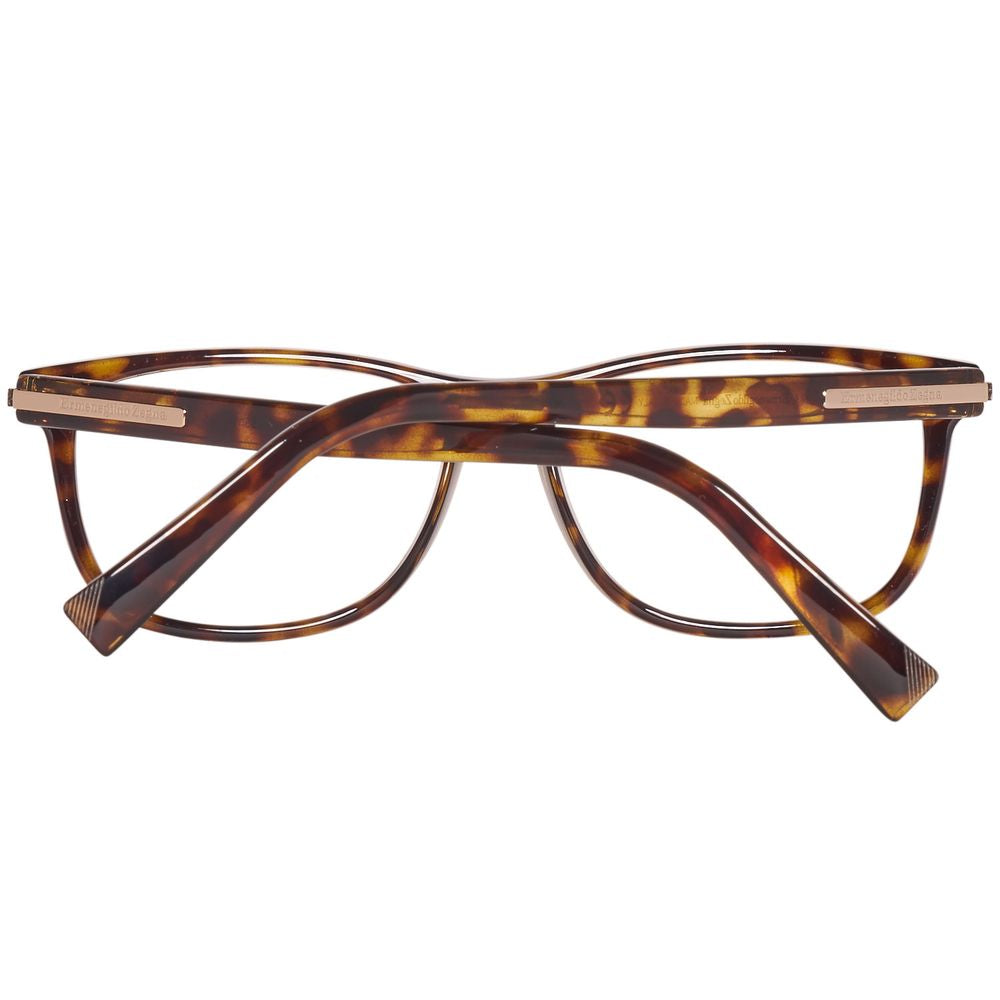 Ermenegildo Zegna Brown Plastic Glasses (Frame)