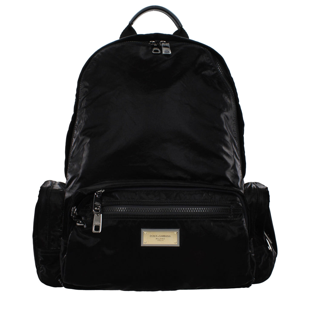 Dolce & Gabbana Schwarzer Nylon-Rucksack