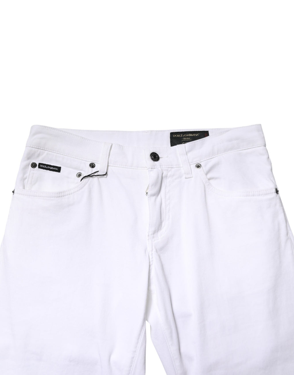 Dolce & Gabbana Weiße Skinny Jeans aus Baumwoll-Stretch für Herren