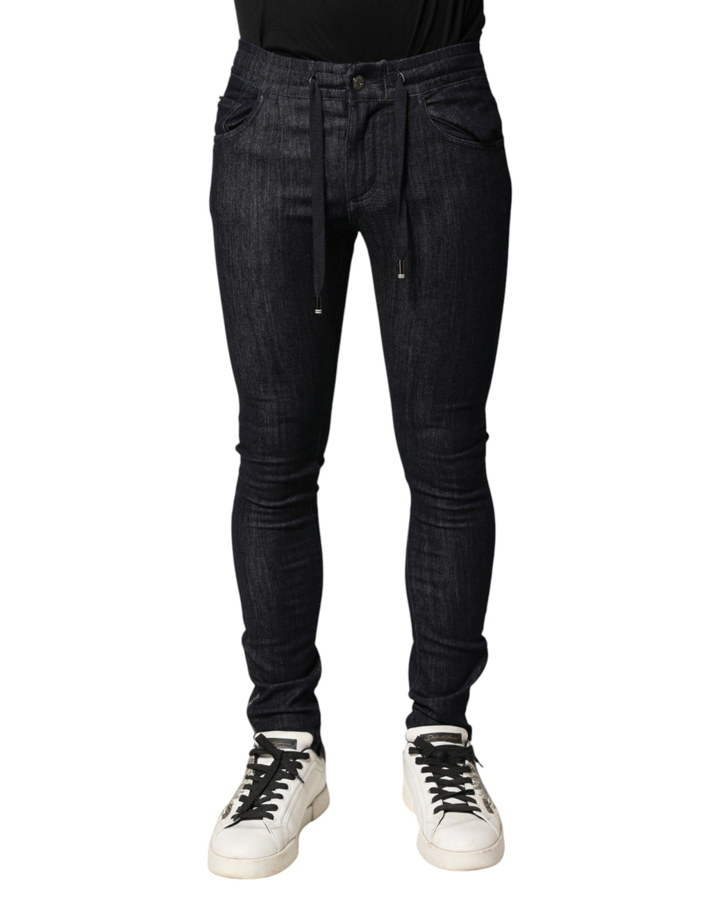 Dolce & Gabbana Men's Black Stretch Cotton Skinny Jeans