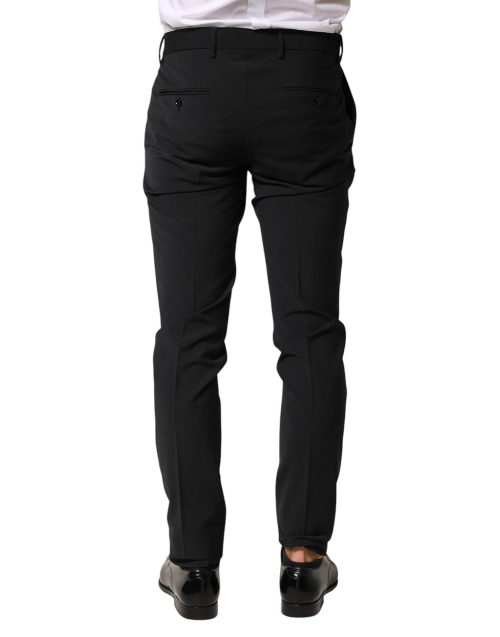 Dolce & Gabbana Men's Black Wool Trousers