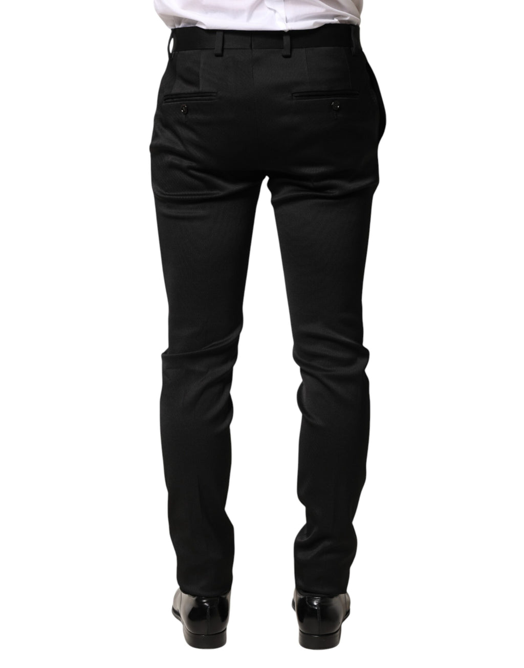 Dolce & Gabbana Men's Black Viscose Trousers