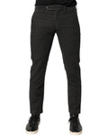 Maison Clochard Dunkelgraue Baumwoll Skinny Jeans für Herren mit mittlerer Leibhöhe