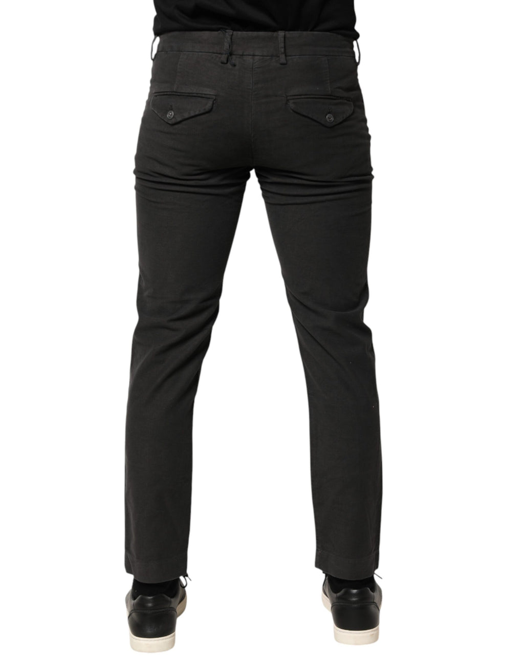 Maison Clochard Dunkelgraue Baumwoll Skinny Jeans für Herren mit mittlerer Leibhöhe