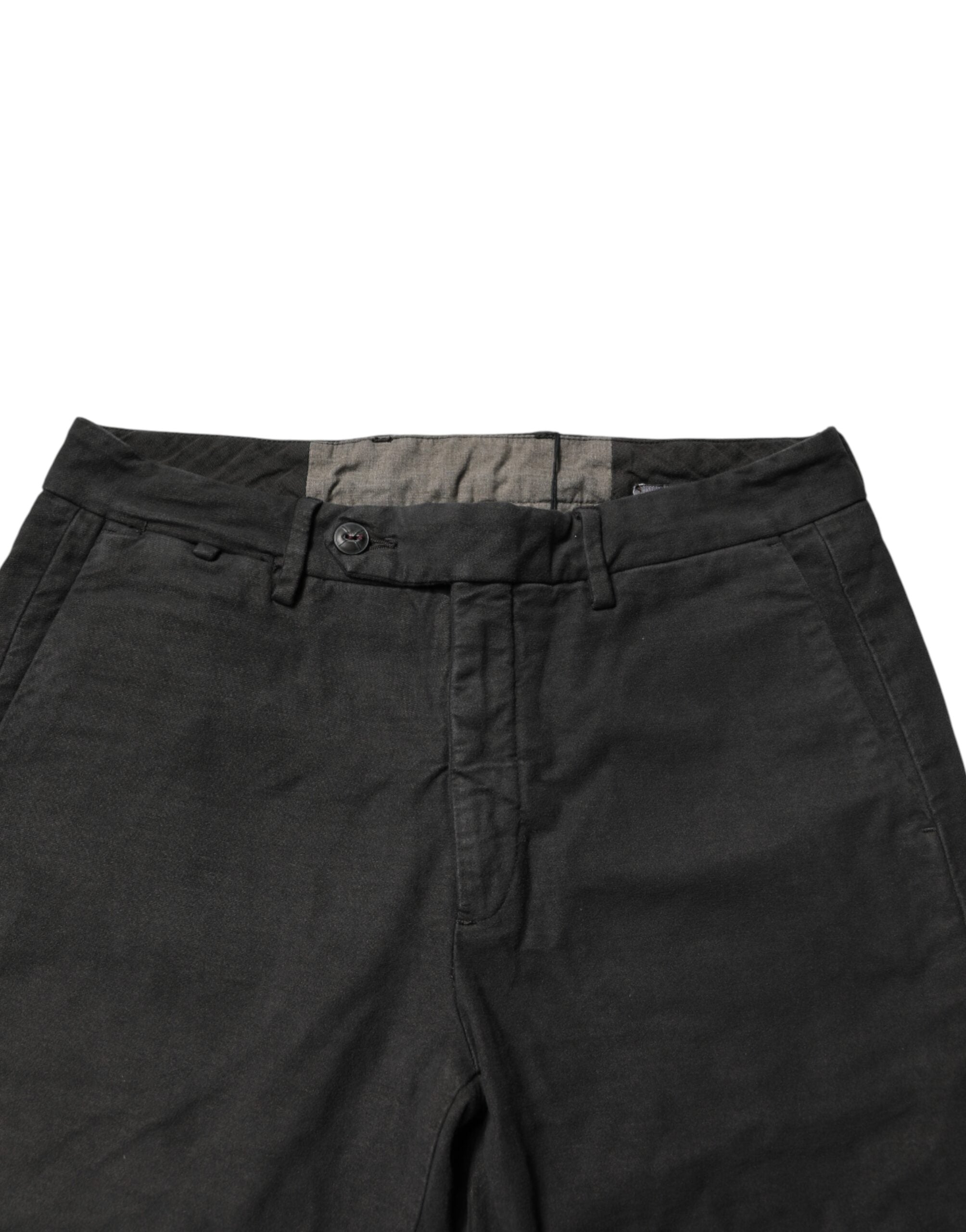 Maison Clochard Dunkelgraue Baumwoll Skinny Jeans für Herren mit mittlerer Leibhöhe