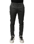 Dondup Dunkelgraue Baumwoll Chino-Hose für Herren, Mid Waist, Skinny Fit
