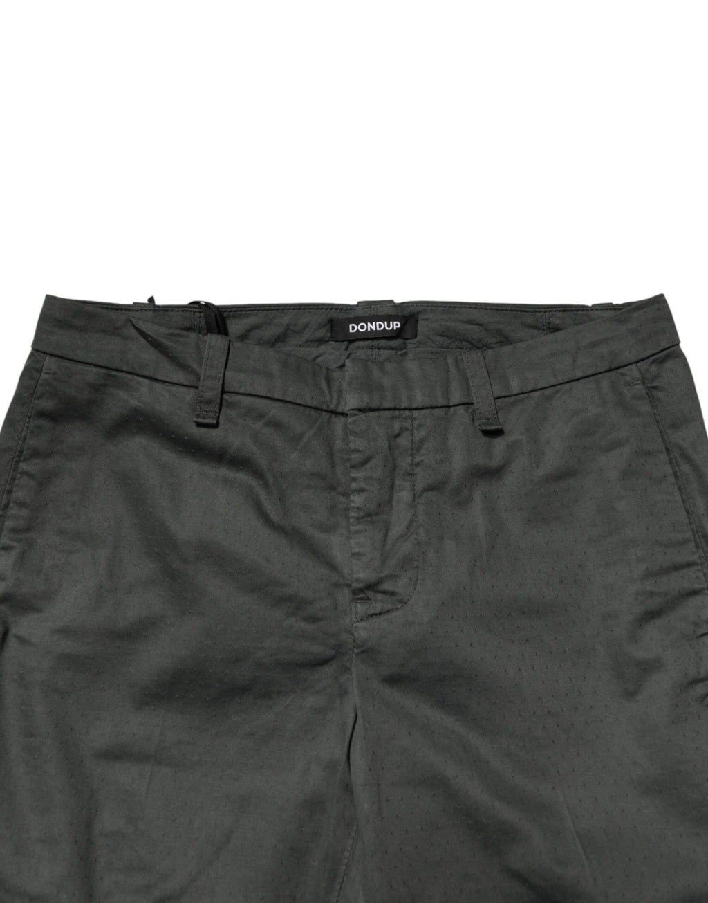 Dondup Dunkelgraue Baumwoll Chino-Hose für Herren, Mid Waist, Skinny Fit