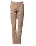 Sun68 Men's Beige Cotton Chino Trousers with Mid-Rise and Straight Leg