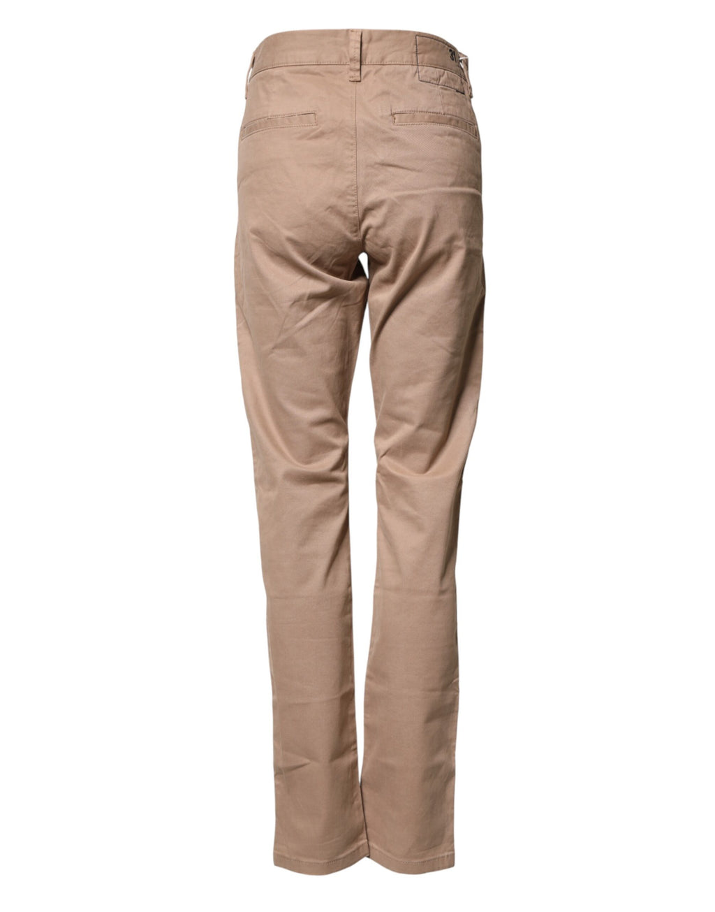 Sun68 Men's Beige Cotton Chino Trousers with Mid-Rise and Straight Leg