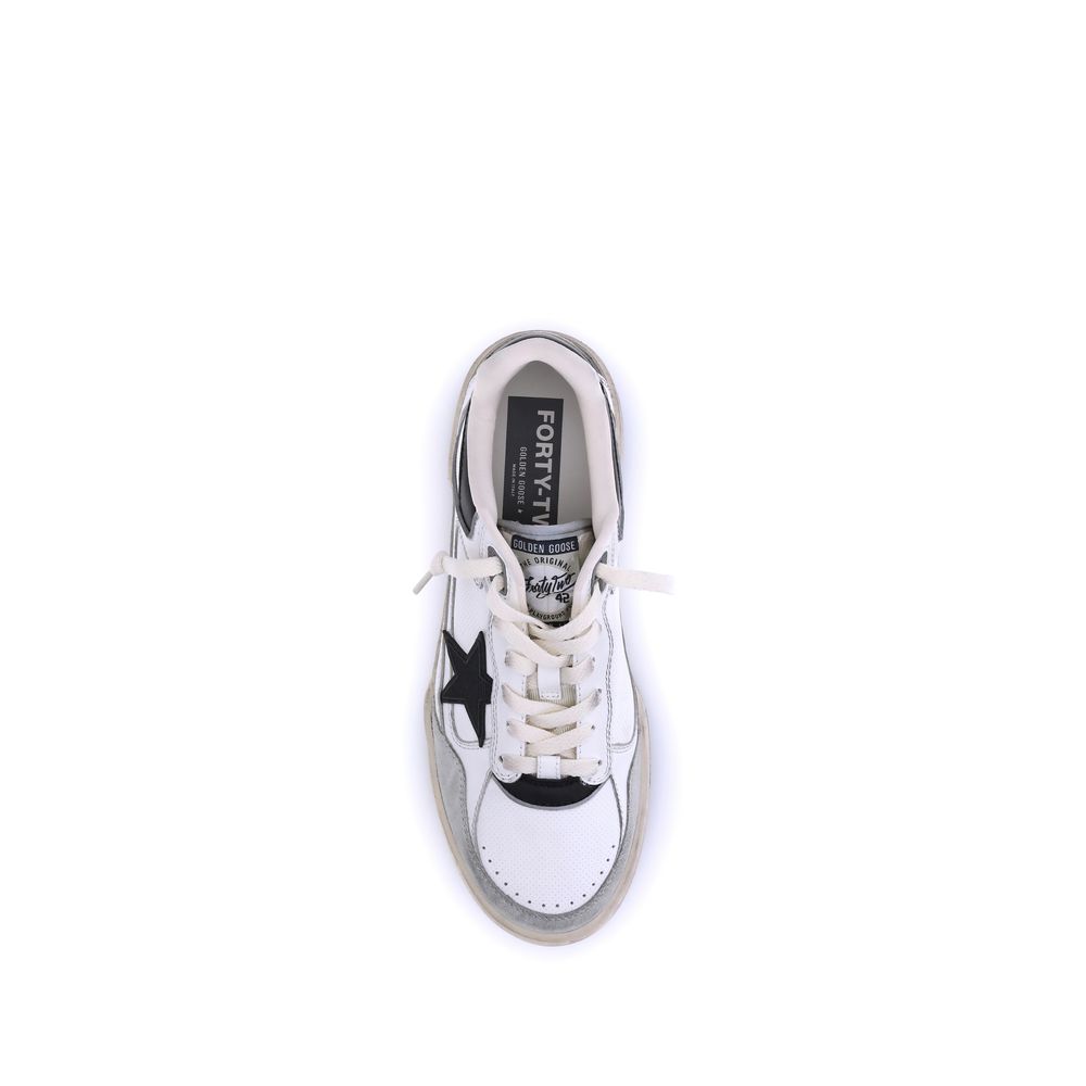 Golden Goose Weiße Kalbsleder Bos Taurus Chunky Sneaker