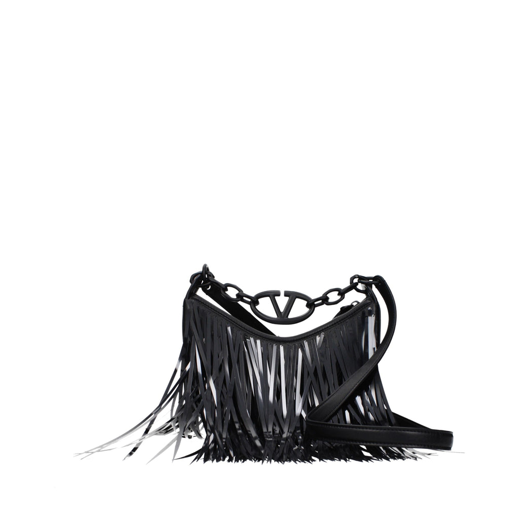 Valentino Garavani Schwarze Lederhandtasche
