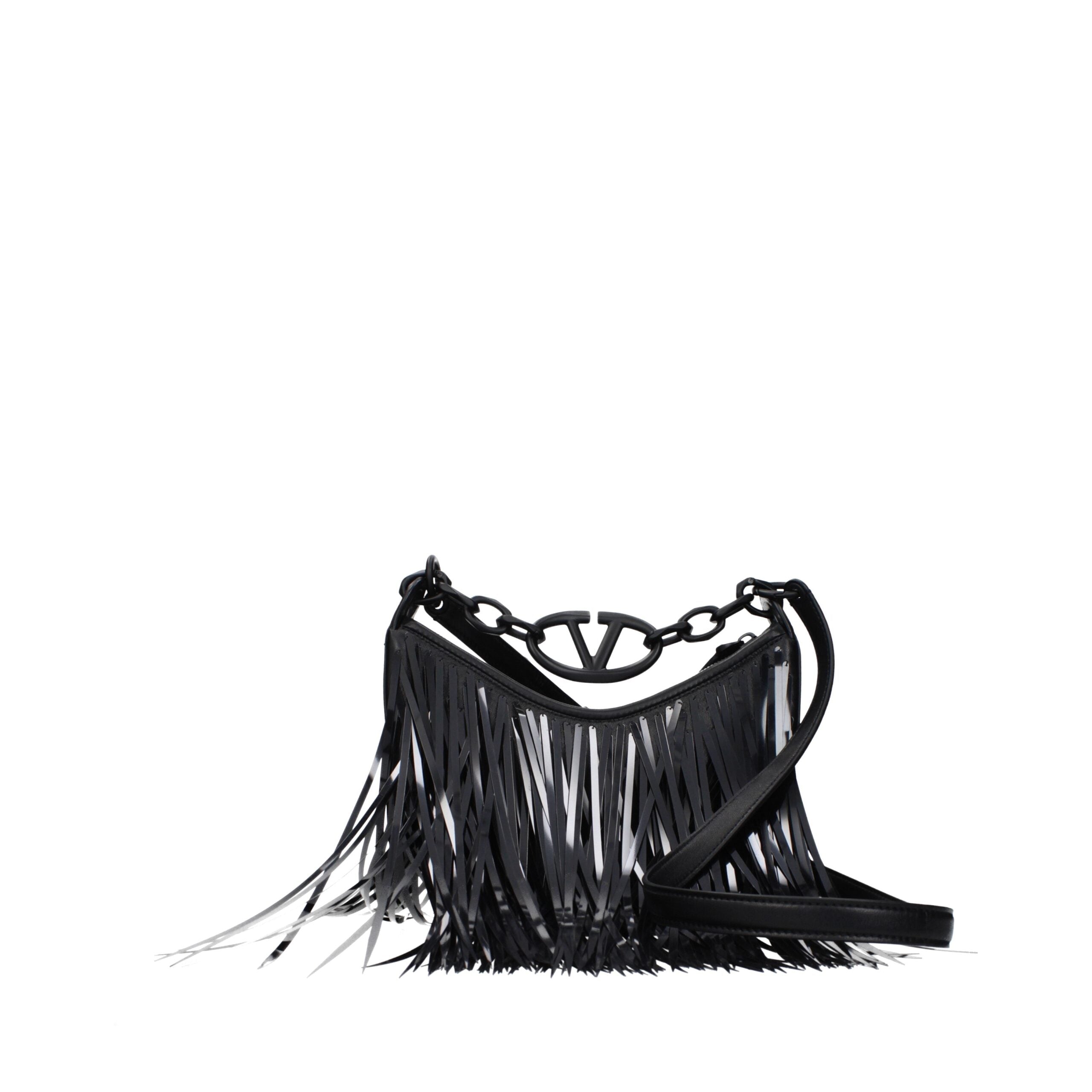 Valentino Garavani Schwarze Lederhandtasche