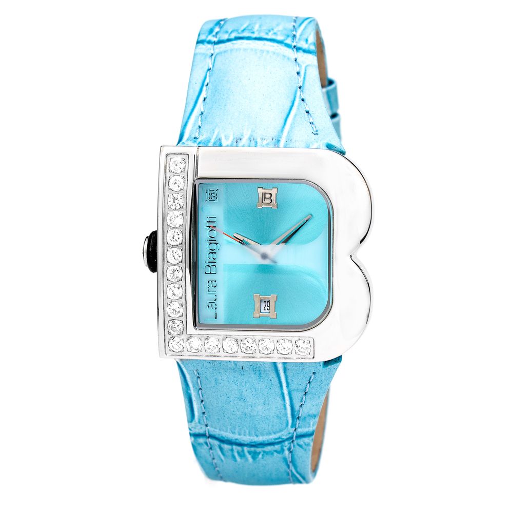 Laura Biagiotti Blue Leather Watch