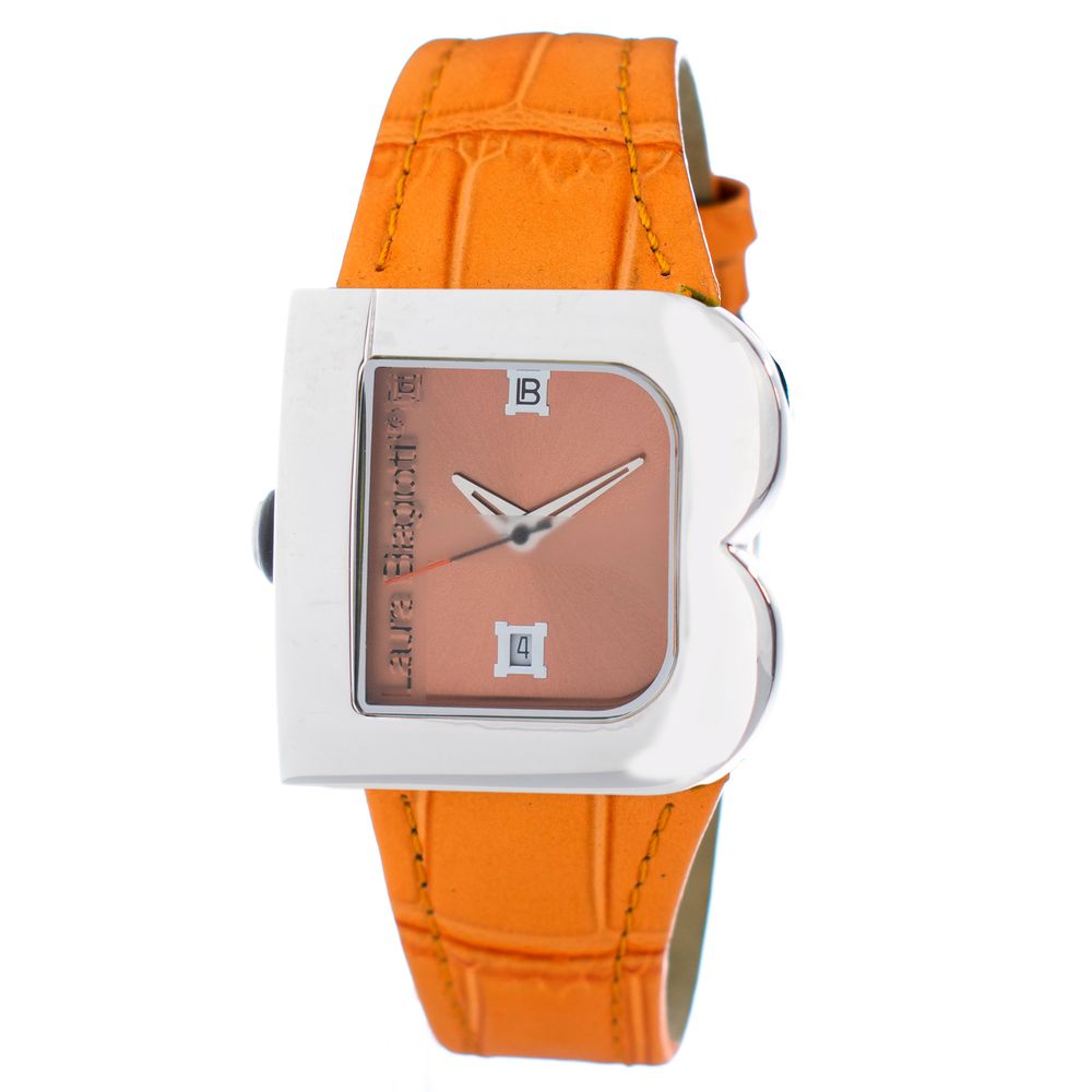 Laura Biagiotti Orange Leather Watch