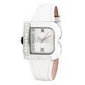 Laura Biagiotti Weiße Lederkleid-Uhr