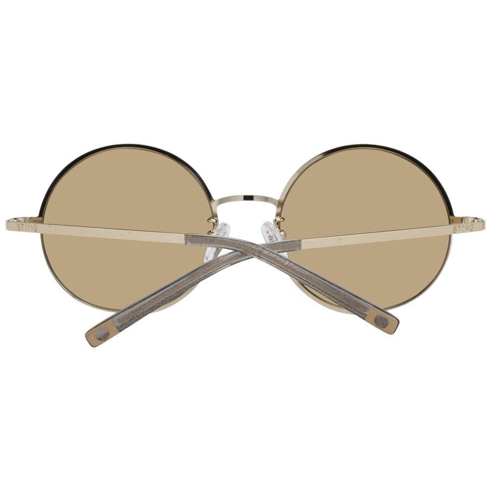 Sting Sonnenbrille aus Goldmetall